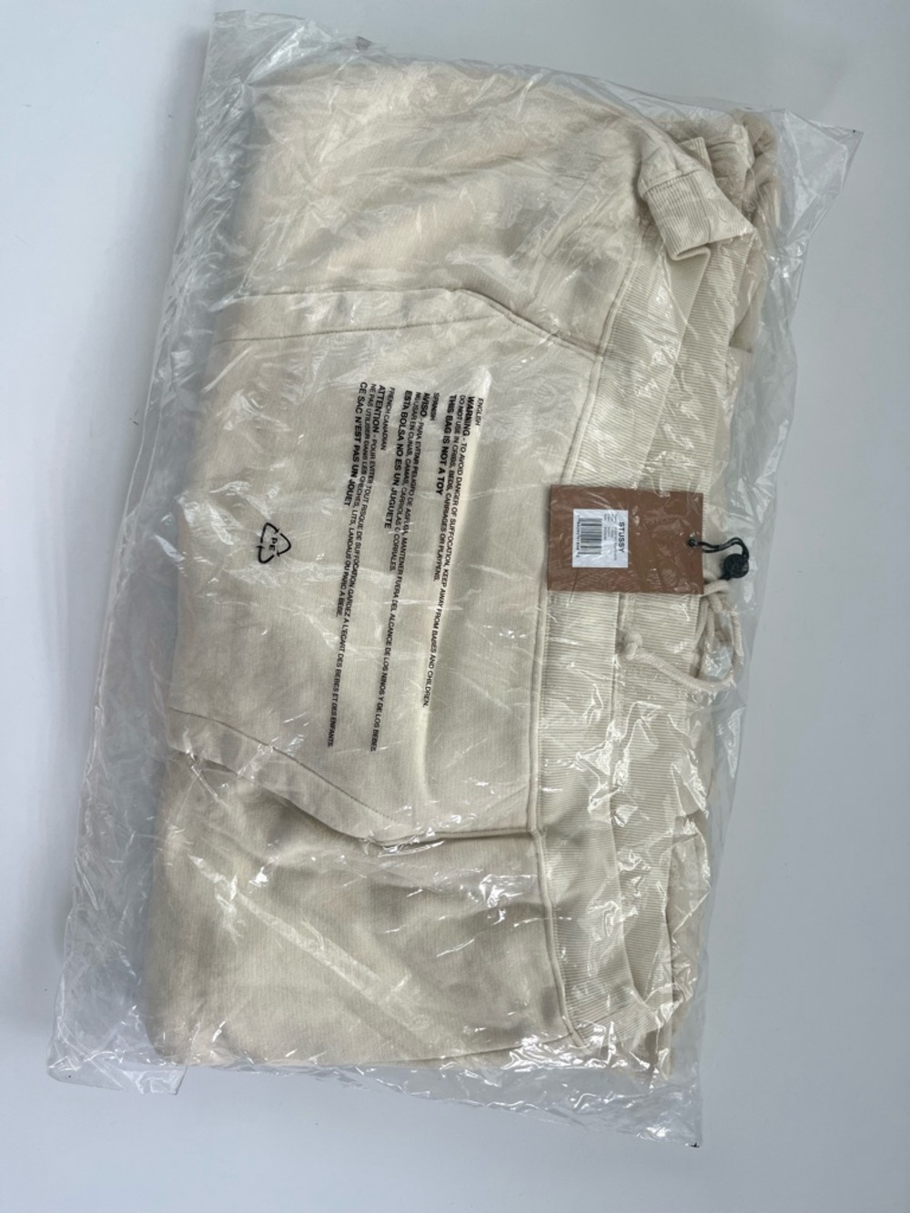Stussy Relaxed Hoodie Ivory Medium - Picture 5 of 5